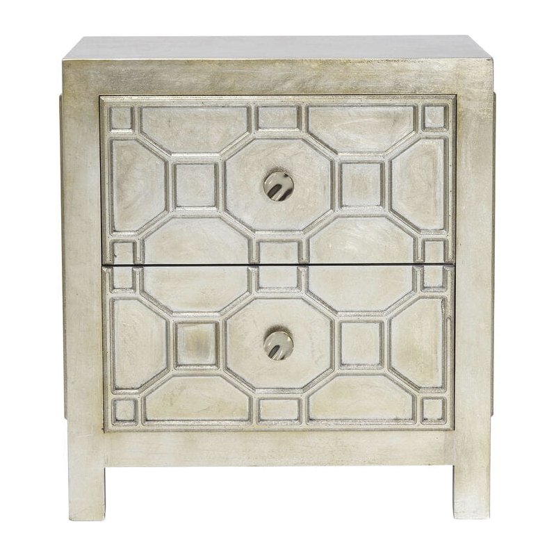 szafka nocna Alhambra, szafka nocna Kare Design, szafka nocna srebrna, szafka nocna do sypialni, szafka nocna styl mauretański szafka nocna Alhambra, szafka nocna Kare Design, szafka nocna srebrna, szafka nocna do sypialni, szafka nocna styl mauretański