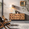 kredens Limara, kredens Kare Design, kredens drewno mango, kredens geometryczne wzory