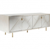 kredens Venice Triangle, kredens Kare Design, kredens srebrny, kredens złoty, kredens glamour, kredens do salonu