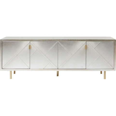kredens Venice Triangle, kredens Kare Design, kredens srebrny, kredens złoty, kredens glamour, kredens do salonu
