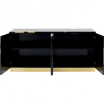 kredens Cracked Black Gold, kredens Kare Design, kredens do salonu, kredens do jadalni