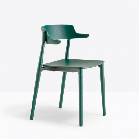 krzesło Nemea, krzesło Pedrali, drewniane krzesło, krzesło do jadalni, krzesło do restauracji, nowoczesny design, włoski design