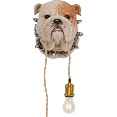 lampa ścienna Animal Dog Head, lampa ścienna Kare Design, lampa pies, lampa do salonu