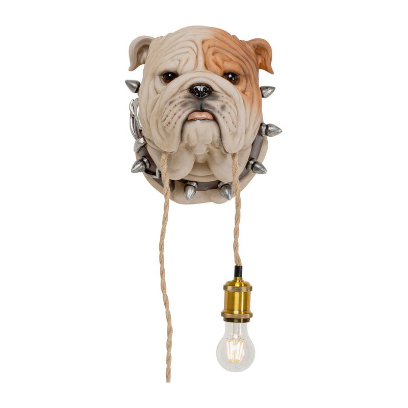lampa ścienna Animal Dog Head, lampa ścienna Kare Design, lampa pies, lampa do salonu