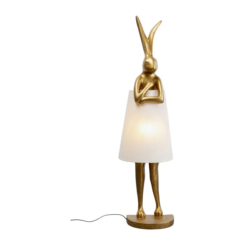 lampa podłogowa Animal Rabbit Gold, lampa Kare Design, lampa królik, lampa zając, lampa do salonu lampa podłogowa Animal Rabbit Gold, lampa Kare Design, lampa królik, lampa zając, lampa do salonu
