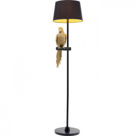 lampa podłogowa Animal Parrot Gold, lampa podłogowa Kare, lampa papuga