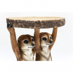 Stolik kawowy Animal Meerkat Sisters, stolik kawowy motyw zwierzęcy, stolik kawowy Kare, stolik kawowy motyw surykatki