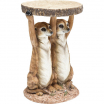 Stolik kawowy Animal Meerkat Sisters, stolik kawowy motyw zwierzęcy, stolik kawowy Kare, stolik kawowy motyw surykatki