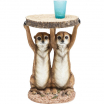 Stolik kawowy Animal Meerkat Sisters, stolik kawowy motyw zwierzęcy, stolik kawowy Kare, stolik kawowy motyw surykatki