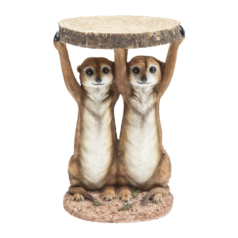 Stolik kawowy Animal Meerkat Sisters, stolik kawowy motyw zwierzęcy, stolik kawowy Kare, stolik kawowy motyw surykatki Stolik kawowy Animal Meerkat Sisters, stolik kawowy motyw zwierzęcy, stolik kawowy Kare, stolik kawowy motyw surykatki