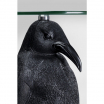 Stolik kawowy Ms Penguin Kare Design, stolik kawowy w kształcie pingwina, stolik kawowy czarny, stolik kawowy tworzywo sztuczne