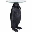 Stolik kawowy Ms Penguin Kare Design, stolik kawowy w kształcie pingwina, stolik kawowy czarny, stolik kawowy tworzywo sztuczne