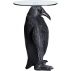 Stolik kawowy Ms Penguin Kare Design, stolik kawowy w kształcie pingwina, stolik kawowy czarny, stolik kawowy tworzywo sztuczne