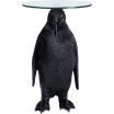 Stolik kawowy Ms Penguin Kare Design, stolik kawowy w kształcie pingwina, stolik kawowy czarny, stolik kawowy tworzywo sztuczne