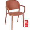 Krzesło z podłokietnikami Trena soft pink - Ezpeleta