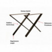 Zestaw dwóch podstaw do stołu Cross h72