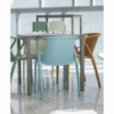 Krzesło z podłokietnikami Fado aquamarine - Ezpeleta
