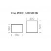 Stolik kawowy Code 50x50x36, różne warianty - Pedrali