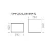 Stolik kawowy Code 59x59x42, różne warianty - Pedrali