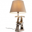 Lampa stołowa Bunny Love, lampa biurkowa brązowa, lampa stołowa romantyczna, lampa stołowa dekoracyjna