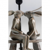 Lampa stołowa Bunny Love, lampa biurkowa brązowa, lampa stołowa romantyczna, lampa stołowa dekoracyjna
