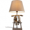 Lampa stołowa Bunny Love, lampa biurkowa brązowa, lampa stołowa romantyczna, lampa stołowa dekoracyjna