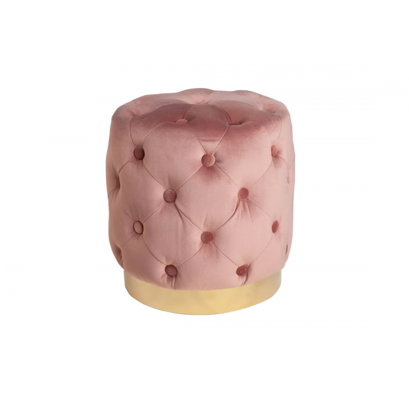Pufa Modern Barock 35cm ciemny róż-złoty - Invicta