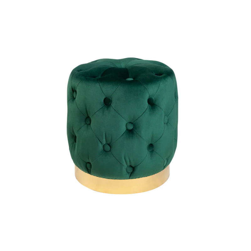 Pufa Modern Barock 35cm zielony-złoty - Invicta