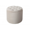 Pufa Modern Barock 50cm aksamit beżowy - Invicta
