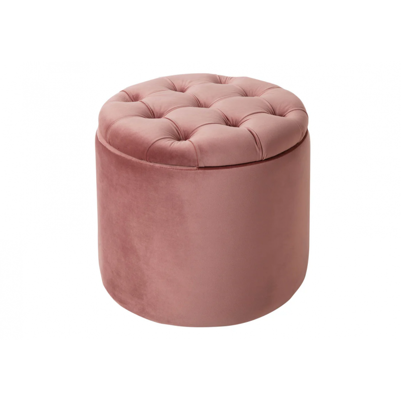 Pufa Modern Barock 50cm aksamit różowy - Invicta