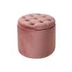 Pufa Modern Barock 50cm aksamit różowy - Invicta