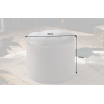Pufa Modern Barock 50cm aksamit srebrny - Invicta