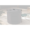 Pufa Modern Barock 50cm aksamit czarny - Invicta