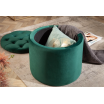 Pufa Modern Barock 50cm aksamit ciemnozielony - Invicta