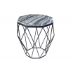 Stolik kawowy Diamond 50 cm marmur szary - Invicta