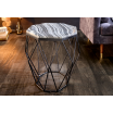 Stolik kawowy Diamond 50 cm marmur szary - Invicta