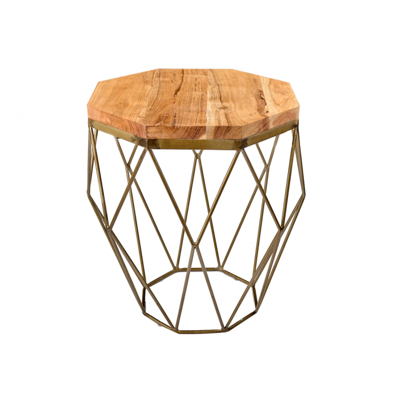 Stolik kawowy Diamond 50 cm mango - Invicta