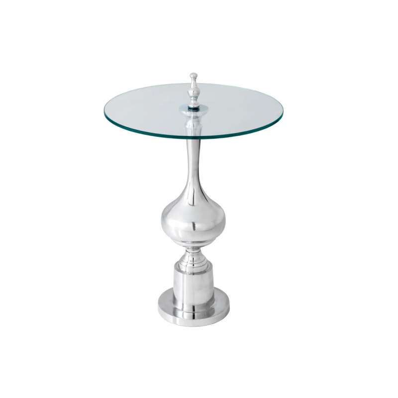 Stolik kawowy Intri 65 cm srebrny - Invicta
