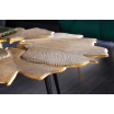 Stolik kawowy Gingko złoty 95 cm - Invicta