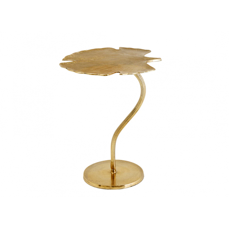 Stolik pomocniczy Gingko złoty 53 cm - Invicta