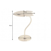 Stolik pomocniczy Gingko złoty 53 cm - Invicta