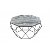 Stolik kawowy Diamond 70cm szary marmur - Invicta