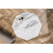 Stolik kawowy Diamond 70cm biały marmur - Invicta