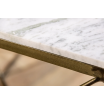 Stolik kawowy Diamond 70cm biały marmur - Invicta