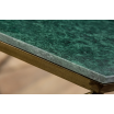 Stolik kawowy Diamond 70cm zielony marmur - Invicta