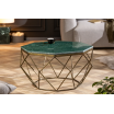 Stolik kawowy Diamond 70cm zielony marmur - Invicta