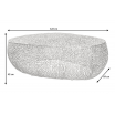 Stolik kawowy Laura 120cm srebrny - Invicta