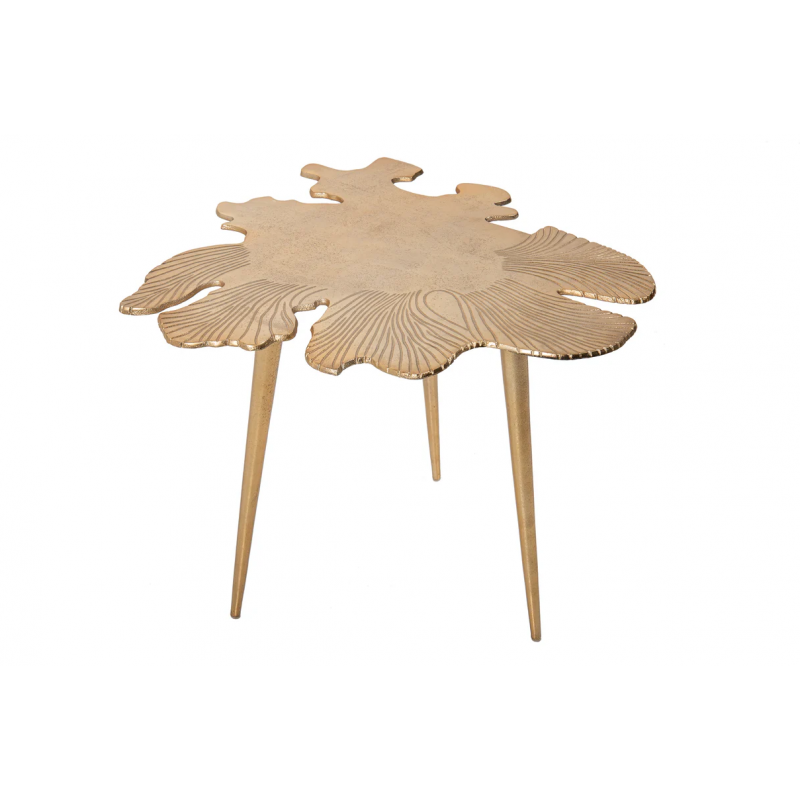 Stolik kawowy Leaf 57cm złoty - Invicta