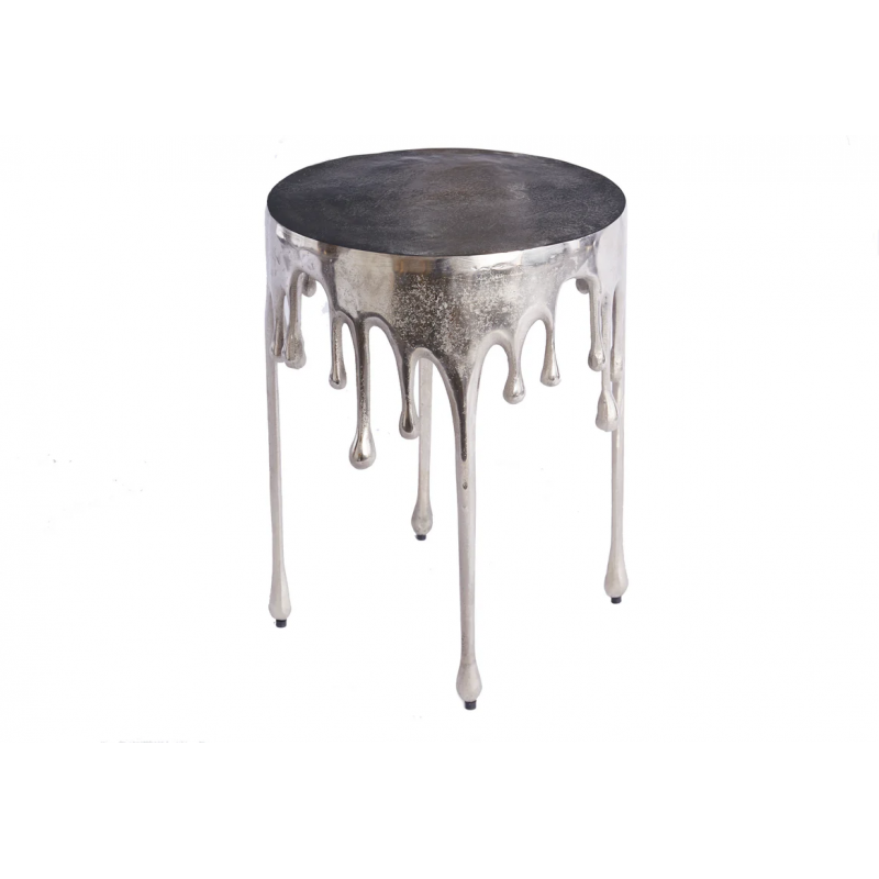 Stolik kawowy Water 51 cm srebrny - Invicta