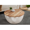 Stolik kawowy Tandor 60cm Mango srebrny - Invicta